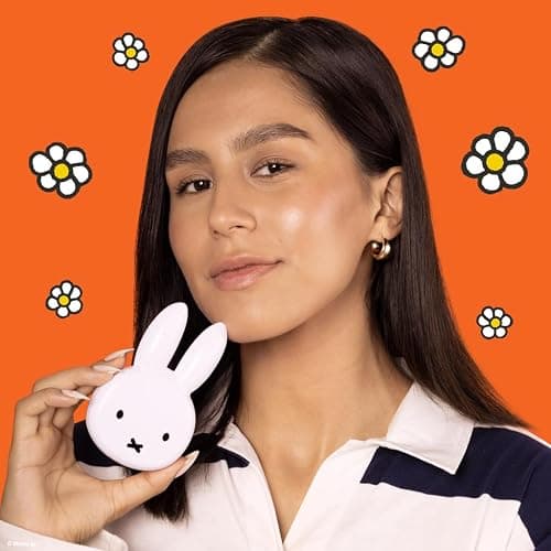 The Crème Shop Miffy On-The-Go Compact Mirror, Dual-Sided HD Durable Mirror, 2X Magnification, Portable & Lightweight, Limited Edition, Cute Miffy Design thumbnail 2