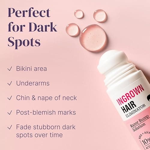 Razor Bump Stopper with Dark Spot Remover, Ingrown Hair Treatment for Bikini Area and Razor Bumps Treatment - Salicylic Acid After Shave Solution for Ingrown Hairs & Razor Burns thumbnail 6