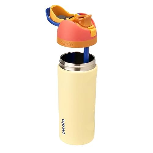 Owala Kids FreeSip Insulated Stainless Steel Water Bottle with Straw for Sports, Travel, and School, BPA-Free Sports Water Bottle, 16 oz, Misty Horizons thumbnail 6