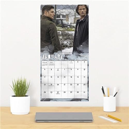 Supernatural Calendar 2026 - Deluxe 2026 Supernatural TV Show Wall Calendar Bundle with Over 100 Reminder Stickers (Sam & Dean Winchester Gifts, Office Supplies) thumbnail 2