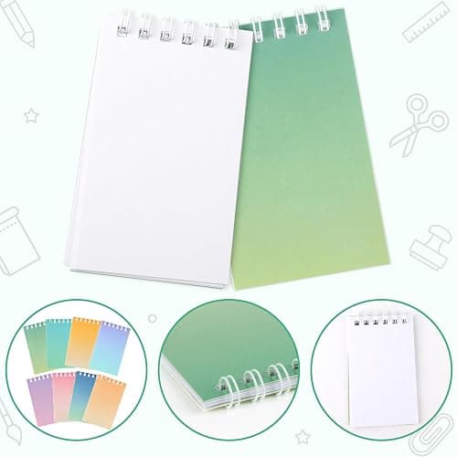 Hooqict 24 Pack Pocket Notebook Mini Notebooks Party Favors Small Spiral Notepads Mini Journal Bulk Pocket Notepad Memo Writing Pads for Classroom School Office Supplies, 3.9 x 2.4 Inches thumbnail 6