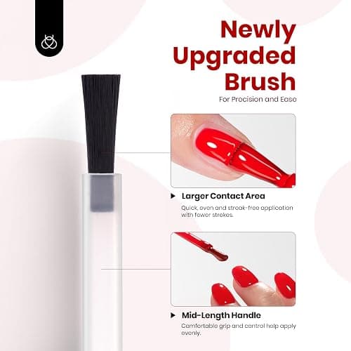 Beetles Red Gel Nail Polish, 1 Pcs 8ml Hema-Free Gel Red Color Crimson Harmony Soak Off U V LED Polish Nail Art Design Manicure Salon DIY Salon thumbnail 6
