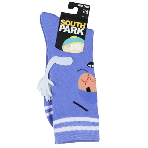 South Park Towelie Character with 3D Arms Adult Mid-Calf Crew Socks 1 Pair Fits Shoe Size 8-12 thumbnail 5