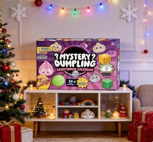 2026 Dumpling Squishy Advent Calendar, 24 PCS Dumpling Mystery Surprise Fidget Toys, Stress & Anxiety Relief Sensory Toys for Kids & Adults, Ideal Holiday & Birthday Gift (A) thumbnail 3