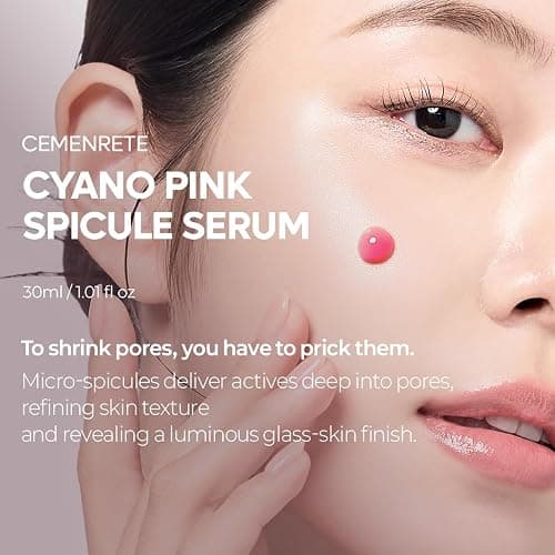 Dr.Melaxin Cemenrete Cyano Pink Spicule Serum with Calcium, korean skin care pore tightening refines spicule microneedling serum 1.01 fl. oz. thumbnail 2