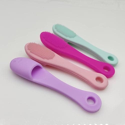 5-Pack Soft Silicone Manual Facial Cleansing Brushes, Face Scrubber Cleanser Brush for Gently and Effectively Cleaning, Removing Blackheads and Massaging thumbnail 5