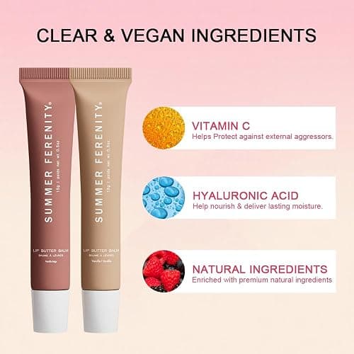 4 PCS Summer Lip Balm Tinted Lip Butter Balm - Conditioning Lip Mask,Ultra-Hydrating,Instant Moisture, Shine,Hydration - Sheer-Tinted,Soothing Lip Care - 0.5 Fl Oz (Pack of 4) thumbnail 6