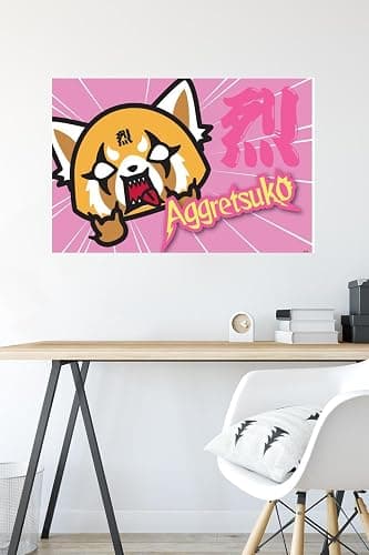 Trends International Aggretsuko-Horns Wall Poster, 22.375" x 34", Multicolor thumbnail 4