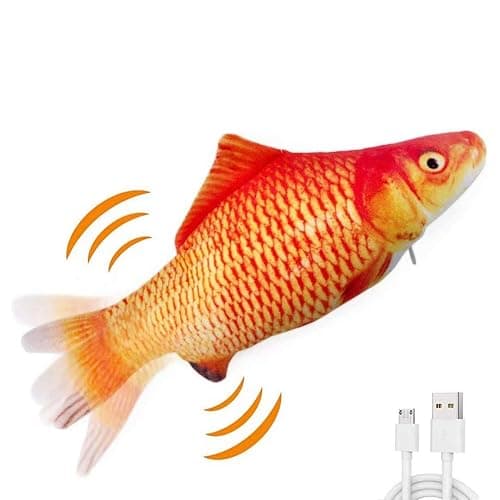 QIAONIUNIU Electric Moving Fish Interactive Plush Toys - Image 1