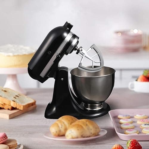 Flex Edge Beater for KitchenAid Tilt-Head Stand Mixer, 4.5-5 Quart Flat Beater Paddle with Flexible Silicone Edges Bowl Scraper, White - White thumbnail 7