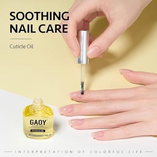 GAOY Gel Top Coat, Base Coat and Cuticle Oil Set, 3 Pcs 16ml Glossy No Wipe Combination for UV Light Cure Gel Nail Polish thumbnail 4