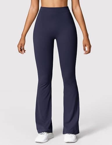 YEOREO High Waist Scrunch Flare Leggings Yoga Pants thumbnail 4