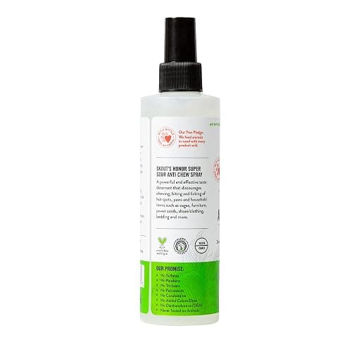 Skout's Honor Super Sour! Anti Chew Spray - Natural Ultra Bitter Formula to Help Deter that unwanted Chewing, Licking, and Biting - Safe for Pets - Safe for Indoor and Outdoor Use, 8 oz thumbnail 3
