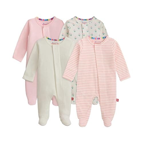Magnetic Me Cloudstretch 4-Pack Bundle | Magnetic Baby Footie Pajamas - Image 1