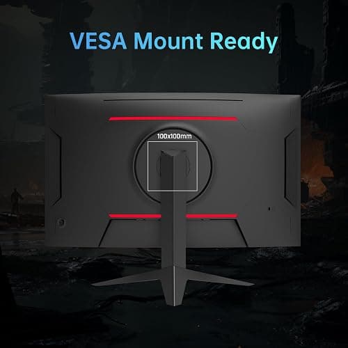 KTC 32 Inch Curved Gaming Monitor, Full HD 1080P@240Hz Monitor, VA 1500R, 1ms, Adaptive Sync, HDR10, HDMI 2.0 / DP1.4, 125% sRGB, VESA, Compatible with Desktop, Laptop, PS5, Xbox, Switch and More thumbnail 7