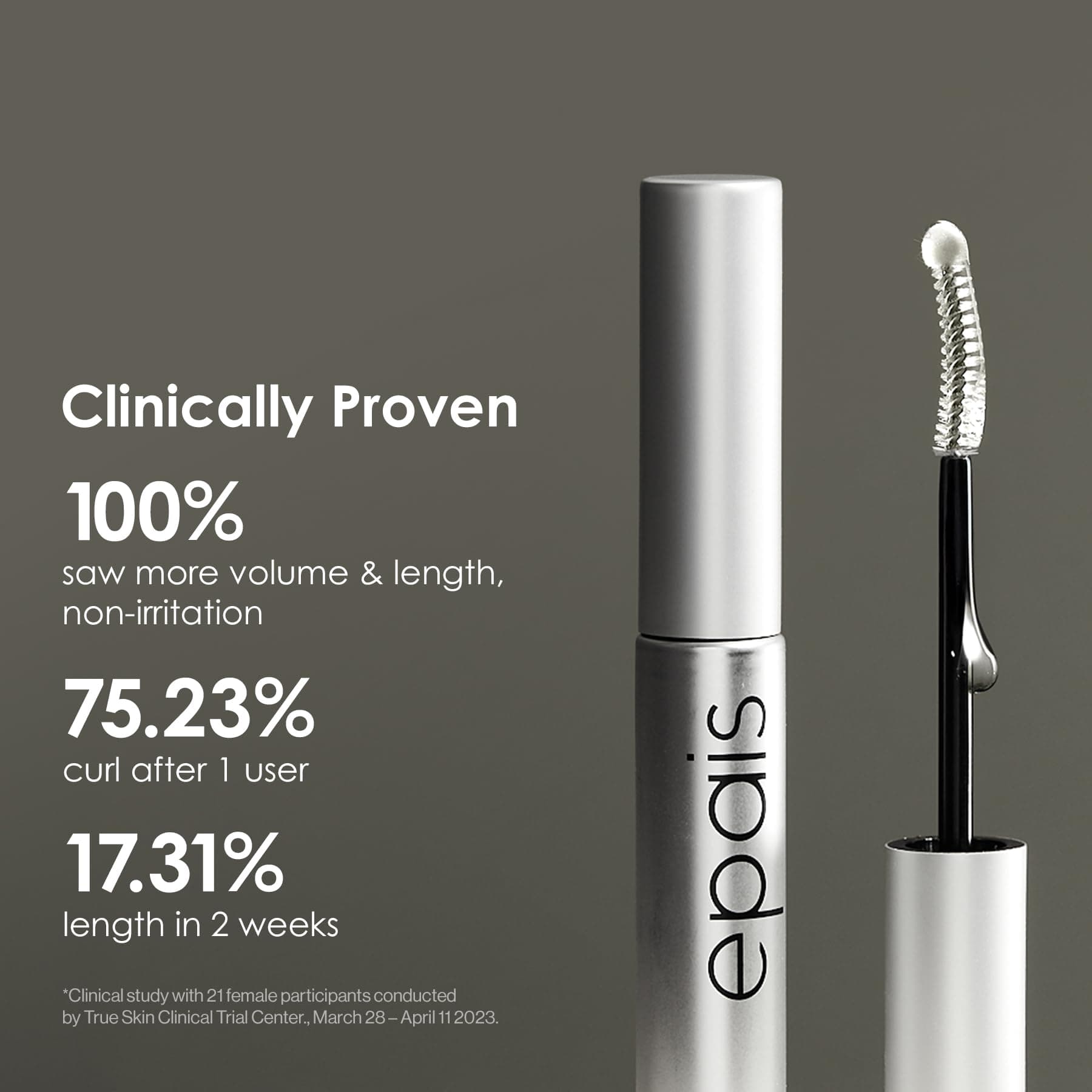 EPAIS Essential Eyelash Growth Serum, Jumbo Size 15ml/0.5fl.oz - Safe & Gentle Lashes Care, Nutrient Formula for Longer, Fuller, Thicker in 2 Weeks, Peptides, Biotin, Non-Prostaglandin, Paraben-Free thumbnail 3