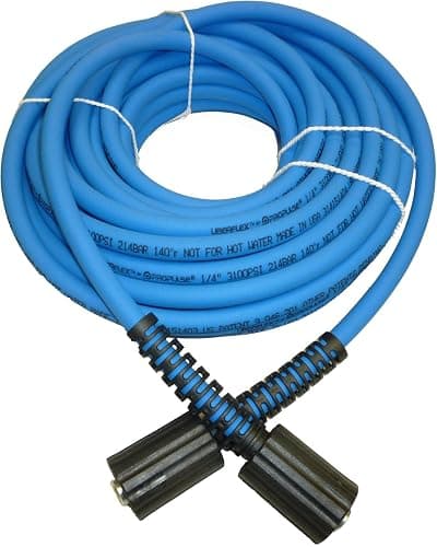 UBERFLEX™ Kink Resistant Pressure Washer Hose 1/4", 3,100 PSI with (2) 22MM - Made in USA - (50 Feet) - Image 1