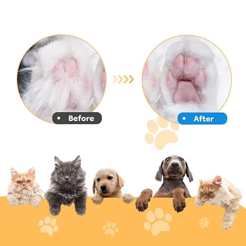 Mcbazel Pet Micro Precision Trimmer, Multifunctional Pet Hair Trimmer Waterproof Rechargeable Shaver with LED Light for Paws Eyes Ears Face Buttocks for Small Dogs and Cats，50dB Quiet Shave. thumbnail 9