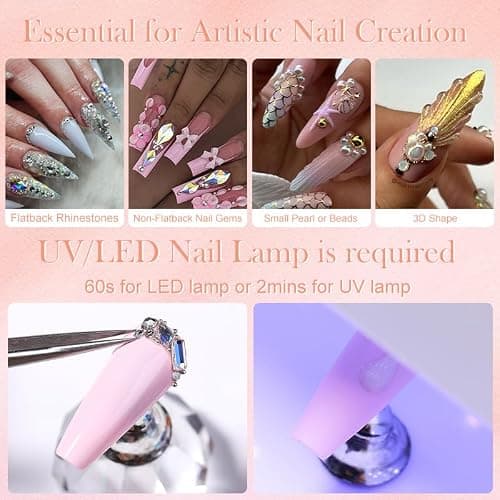 Born Pretty Rhinestone Glue für Nail Charms Nägel Nail Glue Nail Art Strass Kleber für 3D Nägel Edelsteine Perlen Nail Art Juwelen Gehärtet Brauchen Nail Art DIY zu Hause 30ML thumbnail 5