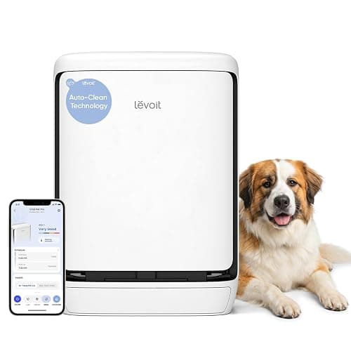 LEVOIT Smart Pet Air Purifier for Home Pets Large Room, Vital Pet Pro,White | Auto-Clean Pre-Filter, Dual Sensors for Floating Pet Hair, Allergens, High-Carbon Filter for Dander, Odor, Remote APP Control - Image 1