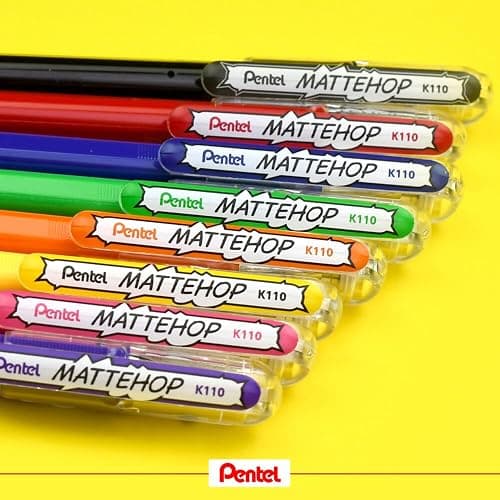 Pentel Matte Hop Original + Sweet Color Ballpoint Pen, 14 Colors K110-V14ST thumbnail 8