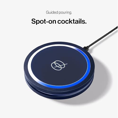 Barsys Smart Coaster 2.0 (Blue) – Portable Cocktail Maker & Drink Mixer | App-enabled drink mixer with LED pour guidance and 1,000+ cocktail recipes. Portable, pod-free design for home bartenders. thumbnail 6