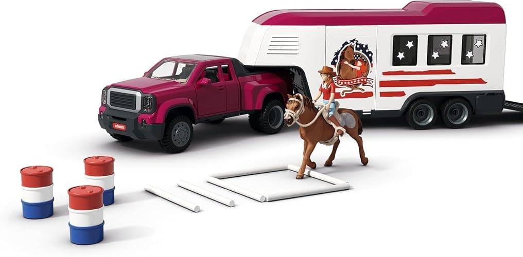 Schleich Horse Club - 119 PC Lakeside Truck and Trailer Playset With 2 Horse Figurines, 2 Poseable Rider Figures and Accessories - Interactive Play for Girls and Boys - Toys for Kids Ages 5+ | 42705 thumbnail 10