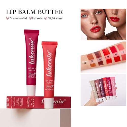 Riroenst 3 Color Hydrating Lip Gloss Set, High Shine Plumping Butter Balm, Glass Finish Glow Oil, Natural Jelly Tint for Women thumbnail 9