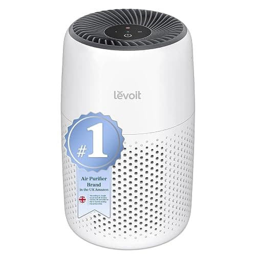 LEVOIT Air Purifier for Bedroom Home, Quiet HEPA Filter Cleaner with Fragrance Sponge & 3 Speed for Better Sleep, Air Frenshener, Allergies, Dust, Pet Dander, Odour, Smoke, Office, Desktop, Core Mini - Image 1