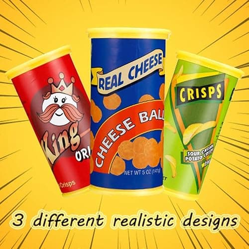 SnaFununy Prank Potato Chip Can Snake Pranks Jump Spring Toy Prankster Stuff Gifts for Adults, Gags Practical Joke Toys for Halloween Party Decoration Fun Toys,April Fools' Day pranks，Blue 1 Pcs（Cute） thumbnail 7