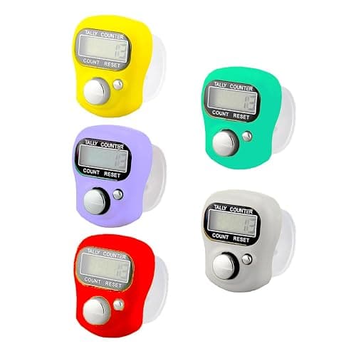 TESEAS Electronic Finger Counter, 5-Digit Number Count Clicker Mini LCD Digital Display Hand Tally Counter, Resettable Counters Clickers for Knitting, Crochet, Coaching, Lap, Golf, Toddler & Fidget - Image 1