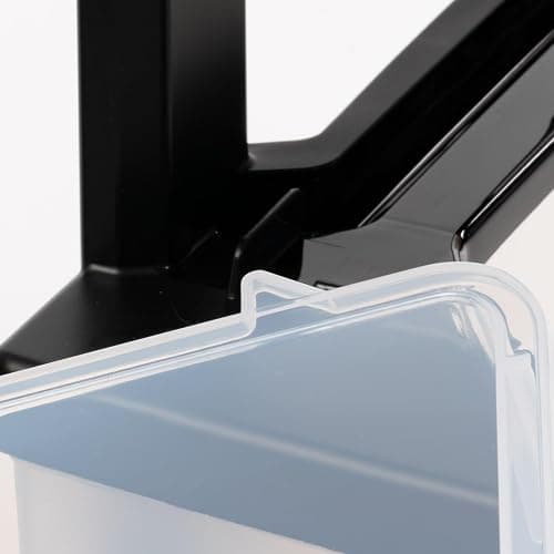 IRIS USA Plastic Drawer Storage Organizer, 3-Drawers, 2-Pack, for Classroom Art Craft Supplies, Bathroom Bedroom, Laundry Room, Black/Clear thumbnail 9