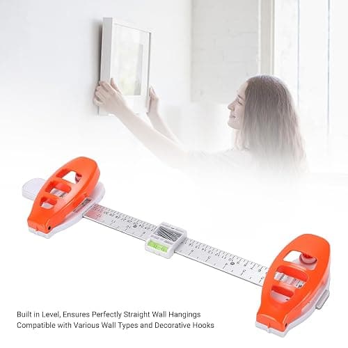 Pomya Picture Hanging Tool with Level, Precision Wall Mount Guide for Frames & Artwork, Easy Alignment & Marking Position Photo Frame Level Ruler for Wall Decor, Wall Friendly thumbnail 7