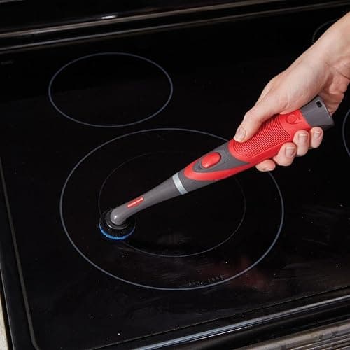 Rubbermaid Reveal Power Scrubber Attachable Scouring & XL Brush Head, for Cordless Electric Battery Powered Scrub Brush, Ideal for Kitchen/Stovetop/Dish/Silverware/Utensils/Appliances thumbnail 2