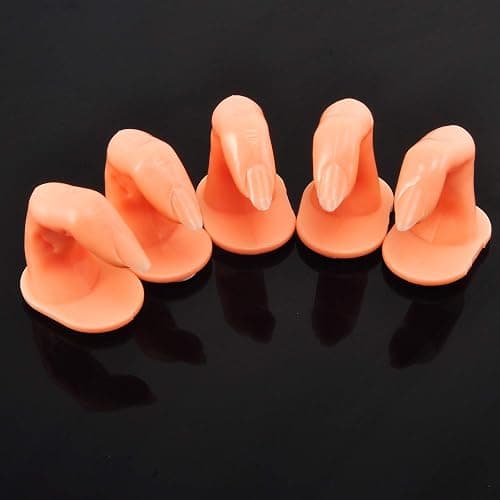 10 pcs Practice Finger Training Display Practice Stand Fake Finger Plastic Model for Nail Art Practice thumbnail 4