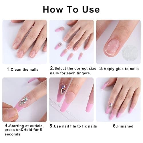 DZPGUONIZ 24pcs Short Square Press on Nails French Tip Fake Nails White Flower with Star Design Glitter False Nails Luxury Nail Charms Crafts White Stripes Glue on Nails for Women Manicure Tips thumbnail 6