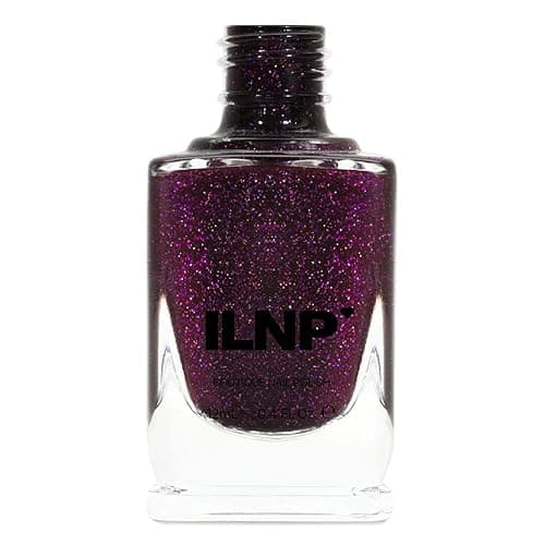 ILNP Madeline - Delicious Dark Berry Holographic Nail Polish, Chip Resistant, 7-Free, Non-Toxic, Vegan, Cruelty Free, 12ml