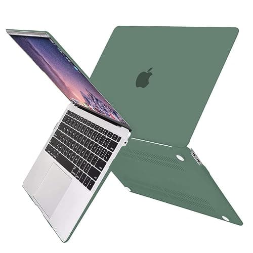 MOSISO Compatible with MacBook Air 13 inch Case 2022 2021 2020 2019 2018 Release A2337 M1 A2179 A1932 Touch ID, Plastic Hard Shell Cover&Keyboard Cover for MacBook Air 13.3 inch Case, Midnight Green thumbnail 4