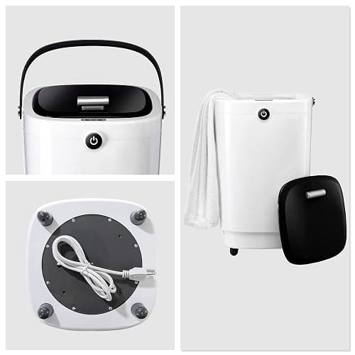AZOUTDOOR Large Towel Warmer for Bathroom,Luxury Portable Bucket Towel Warmer Fits Up to Two 70"X80" Oversized Towels with Timing Auto Shut Off,Black thumbnail 6
