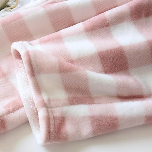 codcm Womens Plaid Fluffy Pajama Pants Fuzzy Fleece Cozy Lounge Pants with Pockets Winter Warm Pj Bottoms thumbnail 4