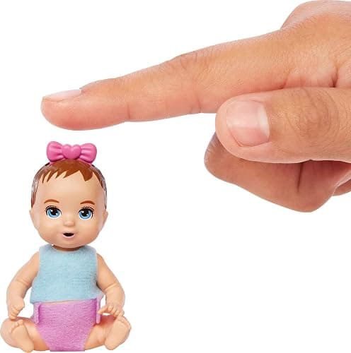 Barbie Skipper Babysitters Inc Baby Small Doll & Accessories, First Tooth Playset with Appearing & Disappearing Tooth thumbnail 3