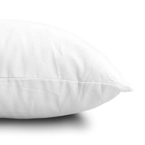 EDOW Throw Pillow Inserts, Set of 4 Lightweight Down Alternative Polyester Pillow, Couch Cushion, Sham Stuffer, Machine Washable. (White, 16x16) thumbnail 4