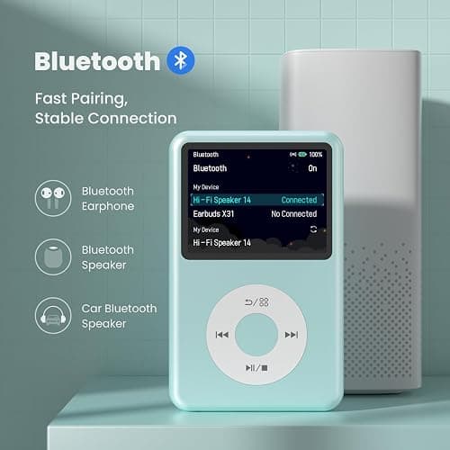 Mp3 Player with Bluetooth Innioasis Y1 Video Digital Music Player HiFi Mini Portable Kids Audiobook Mp3 2025 Nice Gift Choice Theme Upgrade Off-Green thumbnail 3