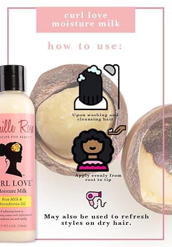 Camille Rose Leave-In Conditioner,Curl Love Moisture Milk – Curly Hair Moisture,Detangler,Frizz Control,8 Fl Oz,(Pack of 2) thumbnail 7