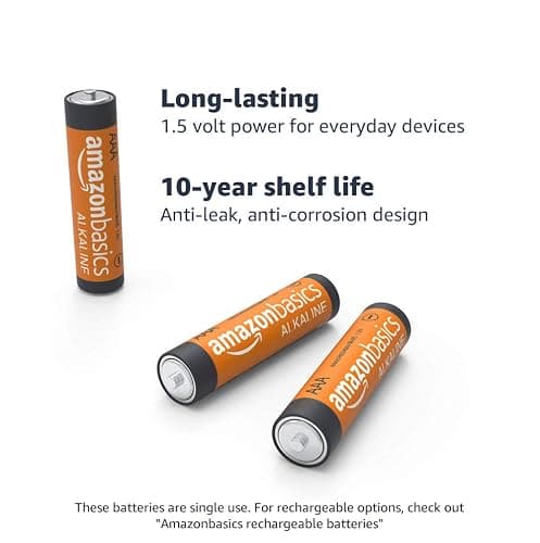 Amazon Basics 48 Pack AA High-Performance Alkaline Batteries, 10-Year Shelf Life, Easy to Open Value Pack & 36 Pack AAA High-Performance Alkaline Batteries, 10-Year Shelf Life, Easy to Open Value Pack thumbnail 7