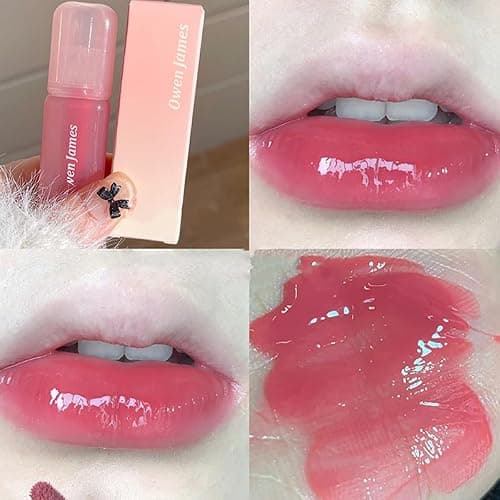 Baorder 4Pcs Hydrating Lip Gloss Set,Non-Stick Cup,Glossy Finish,Highly-Pigmented Korean Lip Glaze,Plumping Lipgloss,Moisturizing Water Mirror Liquid Lipstick,Long-lasting Natural Makeup thumbnail 4