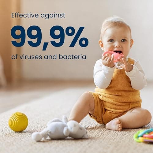 Milton Cold Water Steriliser, Kills 99% of Germs, Sterilises in 15 minutes, Fits up to 6 Standard Baby Bottles, Used by Healthcare professionals, White thumbnail 5