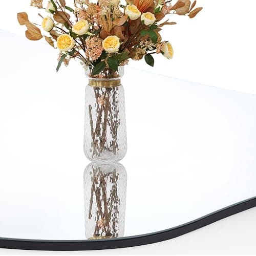 QDSSDECO Full Length Mirror 63"x24" Irregular Wall Mirror Wave Frameless for Living Room Bathroom Bedroom Entryway Decor thumbnail 6