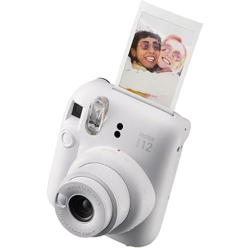 Fujifilm Instax Mini 12 Instant Camera + MiniMate Accessory Bundle & Compatible Custom Case + Fuji Instax Film Value Pack (50 Sheets) Flamingo Designer Photo Album (Clay White) thumbnail 8