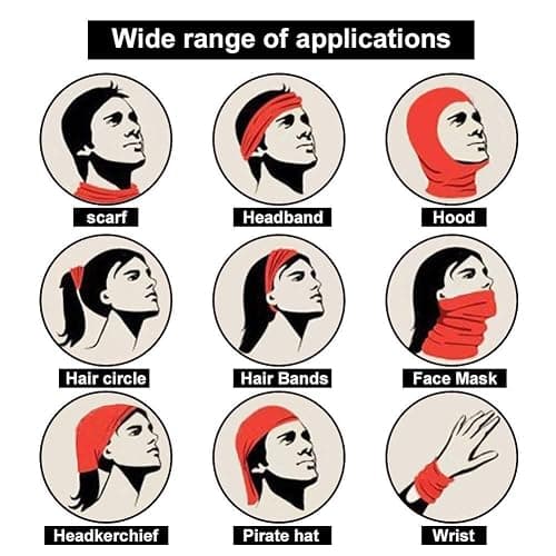 ZKSM 3Pcs Breathable Face Masks Skull Mask Seamless Balaclava Mask Headwear Scarf thumbnail 5